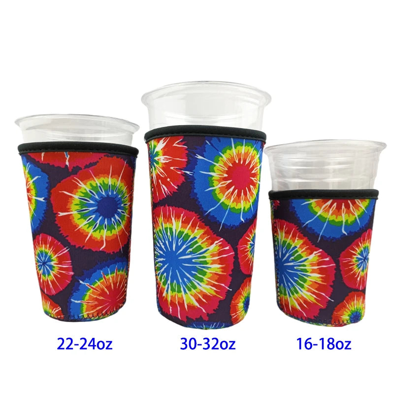 Sublimation Blanks Personalized Sublimation Printing Camo Ice Coffee Cup Holder Reusable Neoprene Iced Coffee Sleeves