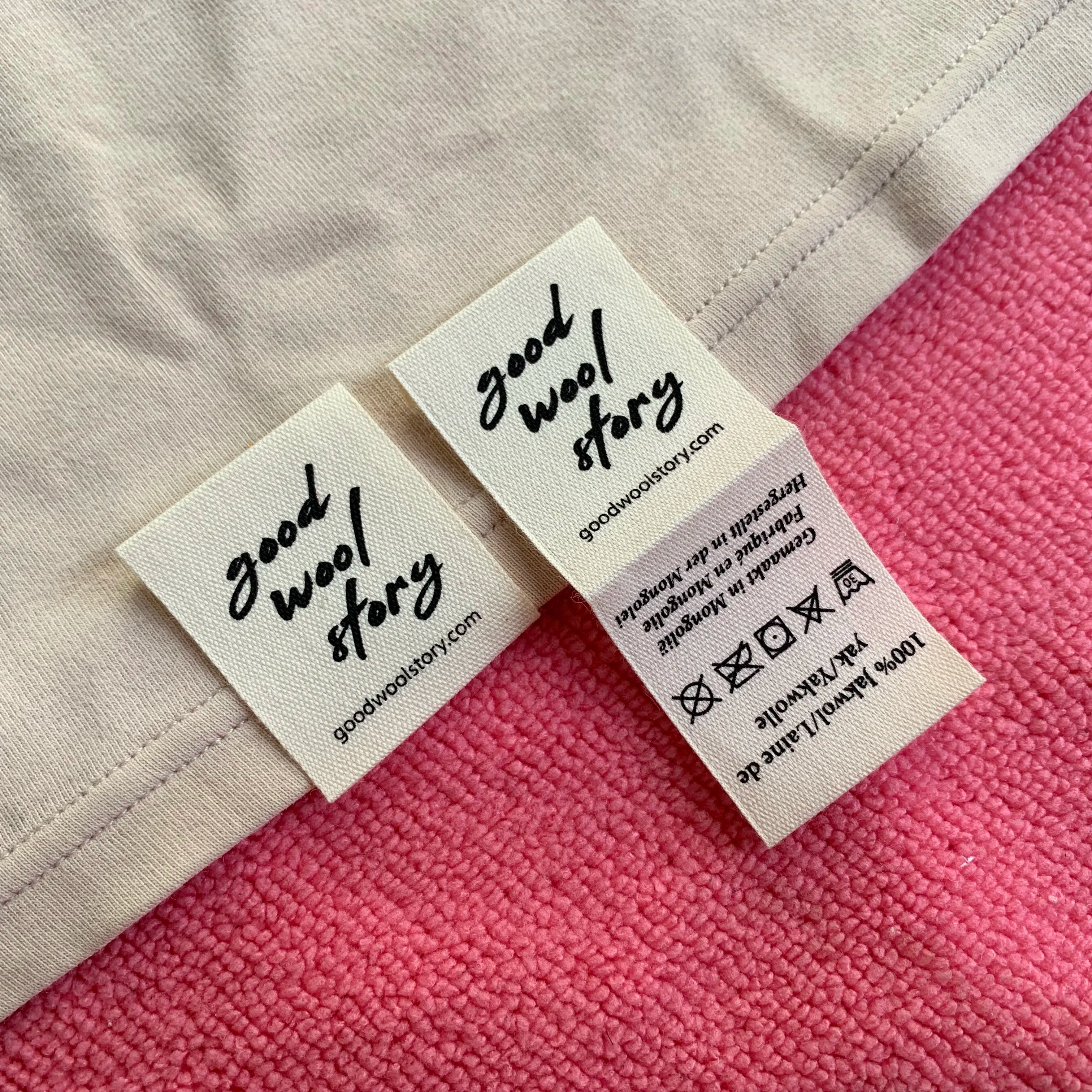 Loop Fold Organic Cotton Hem Labelnatural Color 100% Cotton Hem Tag