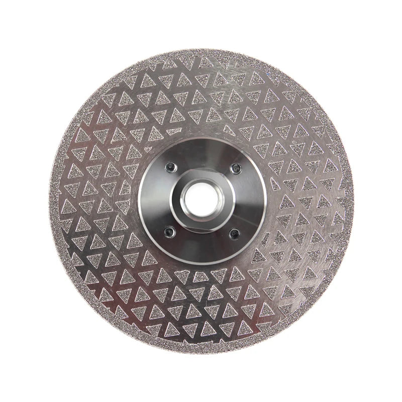 115mm Two-side Cutting Grinding Triangle Star Electroplated Diamond Saw Blade for Marble Granite Porcelain