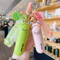 Summer Hot Sell INS Wind Key Chain Mini Fan Men and Women Children Children with Small Fan USB Flashlight