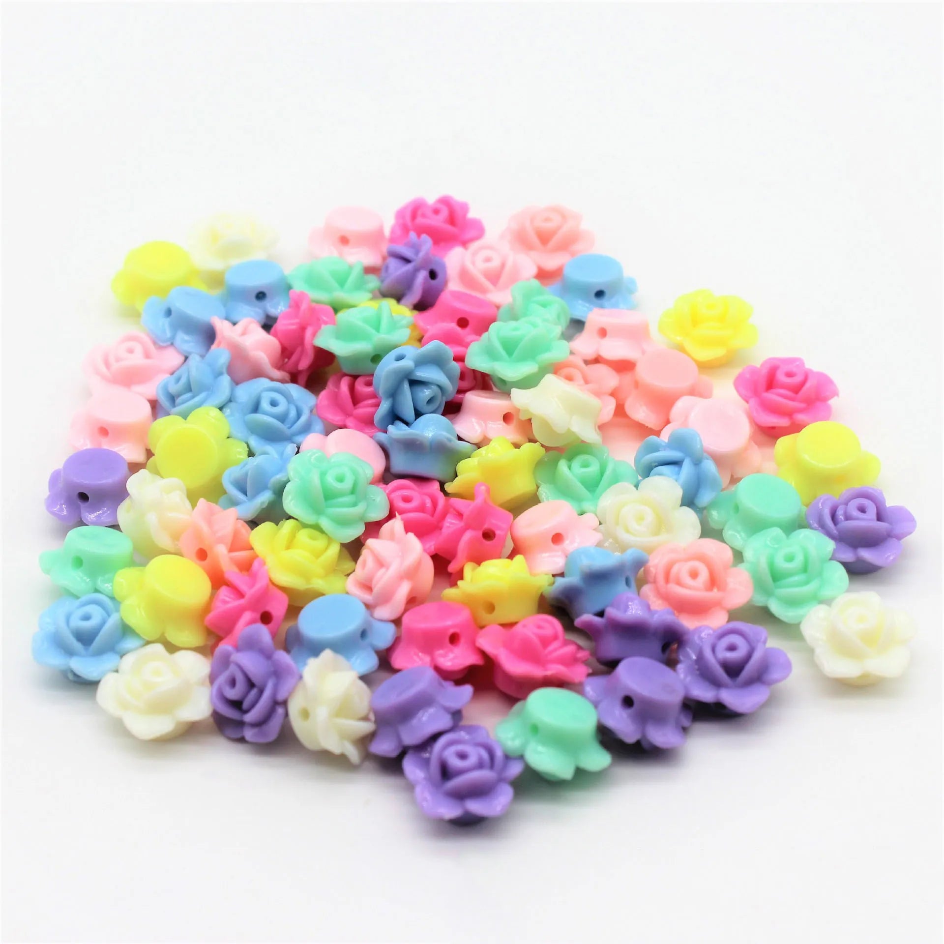 Wholesale Bear Bowknot Pumpkin Flower Star Heart Beads Mix Colors Beads Acrylic Loose Beads for DIY Jewelry Making
