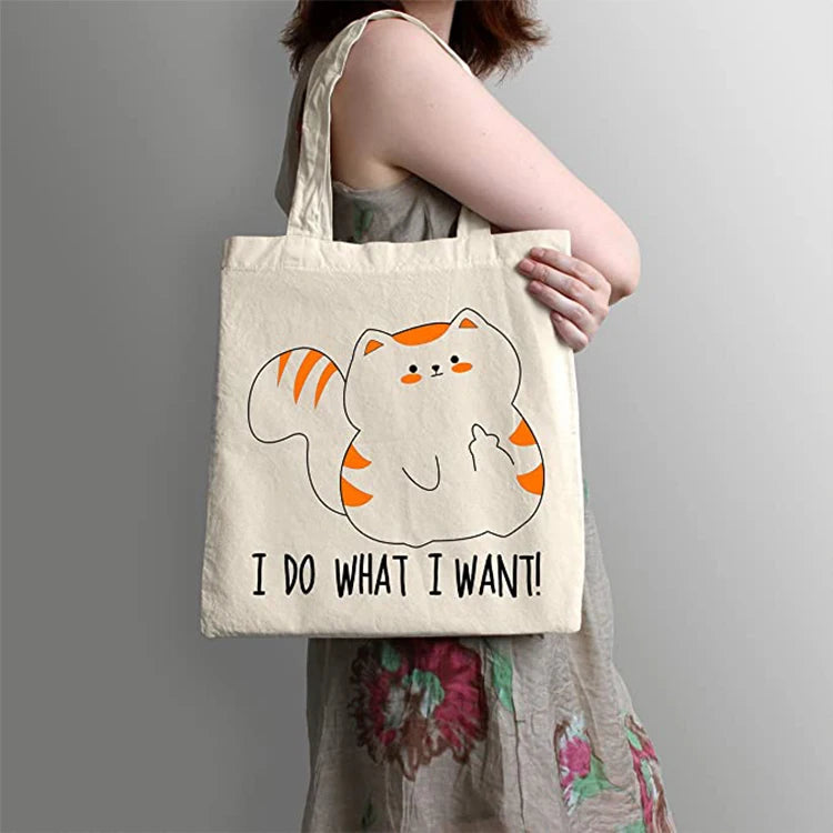 Promotion Women  Printed Custom Eco Small logo Gifts Tote  Custom Organic Cotton Canvas Bag  Foldable Bags