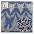 Luxury French Women Wedding  Fashion White Tulle Lace With Sequins and Beads Bridal Beaded Lace Fabric
