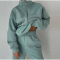 2023 Autumn New Fashion Custom logo Casual Suit Loose Hoodie Trousers Casual 2 Piece Set Women