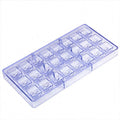 Leaf Shape 24 Cavity Fondant Cake Candy Moulds 3D Clear Plastic Chocolate Mold for Baking