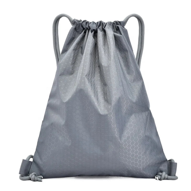 Custom Promotional Travel Sports Sack Nylon Drawstring Polyester Waterproof Football Gym Shoulder Bag
