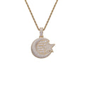 CN361 Brass Setting CZ  Pendants Hip Hop Necklace Iced Out Jewelry