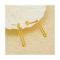 Wholesale 925 Silver Chain Earring with 18K Yellow Gold Charm Quality Women's Jewelry Sets