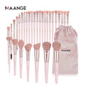MAANGE pink Cosmetics Face Beauty Tools Set Professional 30pcs Foundation blush contouring eyeshadow brush Makeup Brushes