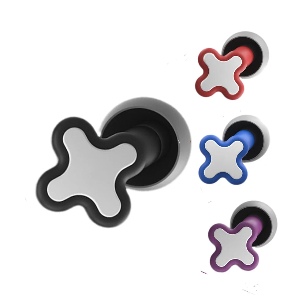 Silicone Foldable Earplugs Washable Waterproof Safety Noise Reducing Hearing Protection for Swimming Bathing Sleeping Studying