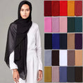 Sharut 180*85cm Wholesale Ladies Plain Color Tudung Chiffon Headscarf Muslim Hijab for Women Islamic Women Chiffon Hijabs