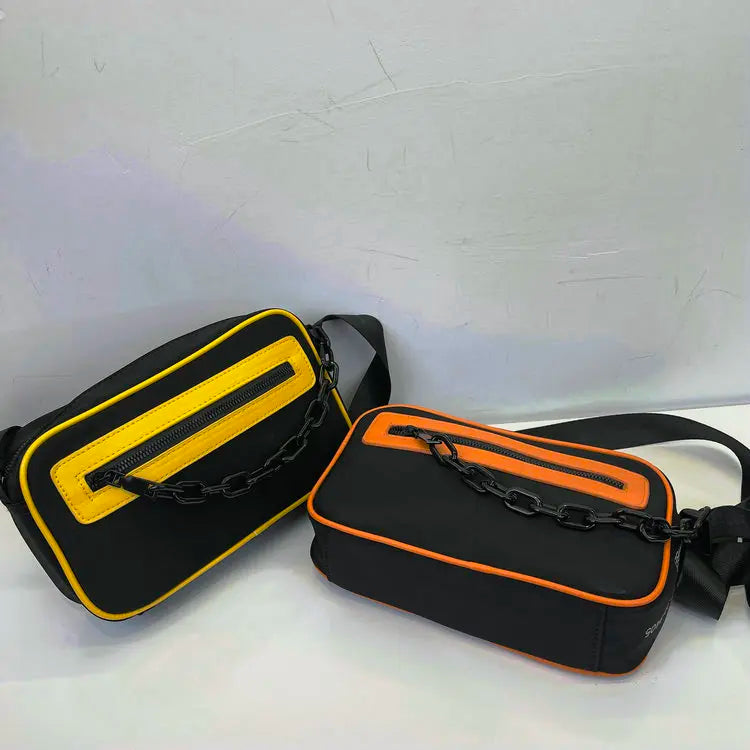 Guangzhou's New Fashion Mini Side Chest Sling Crossbody Luggage Custom Leather Travel Shoulder Messenger Bag for Men and Women