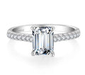 OEM 925 Sterling Silver Ring Zircon Waterproof Wedding Pink Heart CZ Silver Engagement Ring S925 Wedding Ring