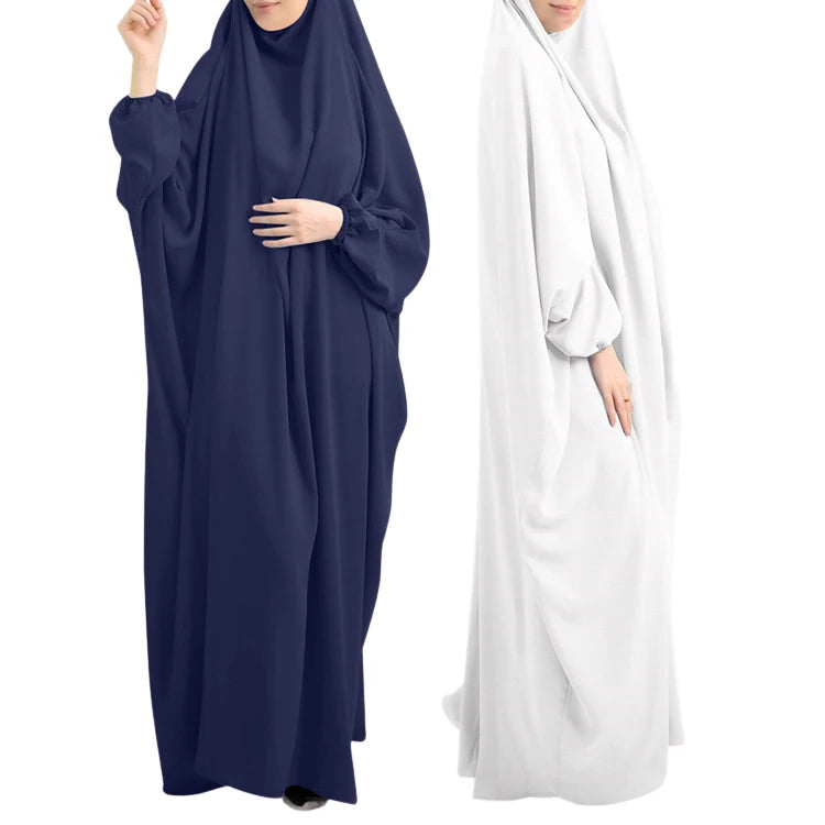 Hot Selling Middle East 1 Piece Hooded Abaya Dress Muslim Prayer Long Dress Khimar Abaya Dubai Turkey Caftan Kaftan Robe