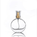 Luxury 30ml 50ml Empty Gold-Lid Perfume Glass Bottle Refillable Atomizer Spry Cosmetic Bottle