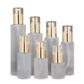Frost Glass Bottles 20ML 30ML 40ML 60ML 80ML 100ML 120ML Gold Pump Cosmetic Mist Spray Lotion Foundation Packaging Container