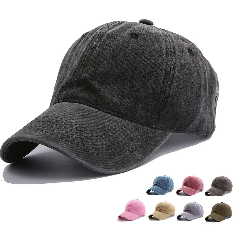 Wholesale Custom Bleached Plain Dad Cap Trucker Hats Blank Unstructured Stone Washed Distressed Baseball Caps