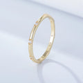 Fashion Jewelry 925 Sterling Silver Couple Ring Multiple Colored Small Round Zircon Thin Gold Plated Wedding Rings for Women
