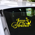 Fun Jesus Is My Anchor Decal Laptop Motorcycle Bumper Car Vinyl Wall Stickers Gift Die Cut Decals Latop Window Glass Sticker