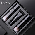 LASYA Men 3pcs Skin Care Set Volcanic Rock Hydrating Essence Oil Control Moisturizing Facial Cleanser Male Face Cream Suit