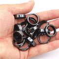 Wholesale Swimming Black Hematite Rings Energy Balance Men Hematite Rings for Men Women