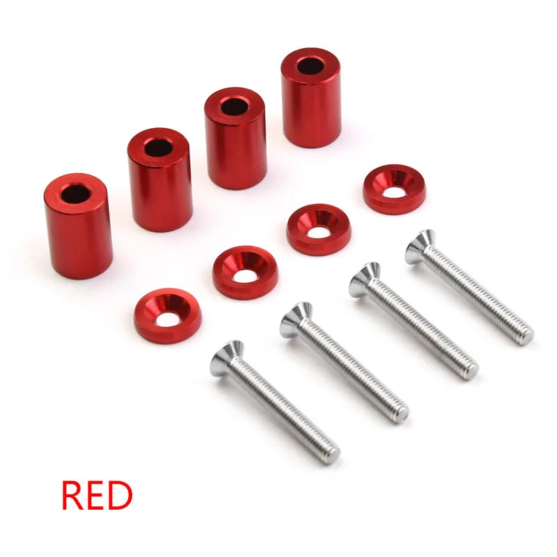 JMD Automobile Modified Hood Ventilation Booster Aluminum Alloy Racing Hood Booster Screws and Cylinders