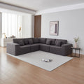 American Free Shipping Nordic Modular Sectional U/L Shaped Sofa Set Fabric Material Vacuum Packed for Villas