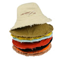 Women's Fashion Foldable Fisherman Bucket Hat for Spring Casual Wide Brim Sun Protection Custom Embroidered Logo Outdoor Letter