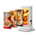 Unique Android WiFi Dual 7 Inch LCD Digital Signage Monitors Screen Restaurant Tablet Media Player Table Top Digital Display