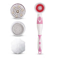 Four Heads Body Shower Brush Scrub Waterproof Exfoliating Cleaning Electric Bath Body Brush