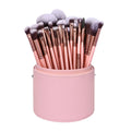 Personalized Complete Makeup Artist Brush Set Wholesale Kabuki Synthetic Pink Professional Makeup Brushes Set of 24