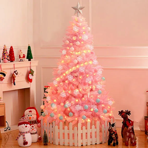 Hot Sale 1.2m Christmas Tree Pink Christmas Tree Set Christmas Decoration