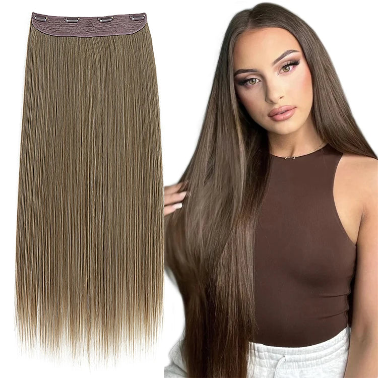 Julianna Synthetic Hair Wholesale Kanekalon Futura Fiber Blonde Thick 1 Piece Straight Clip in Hair Extensions