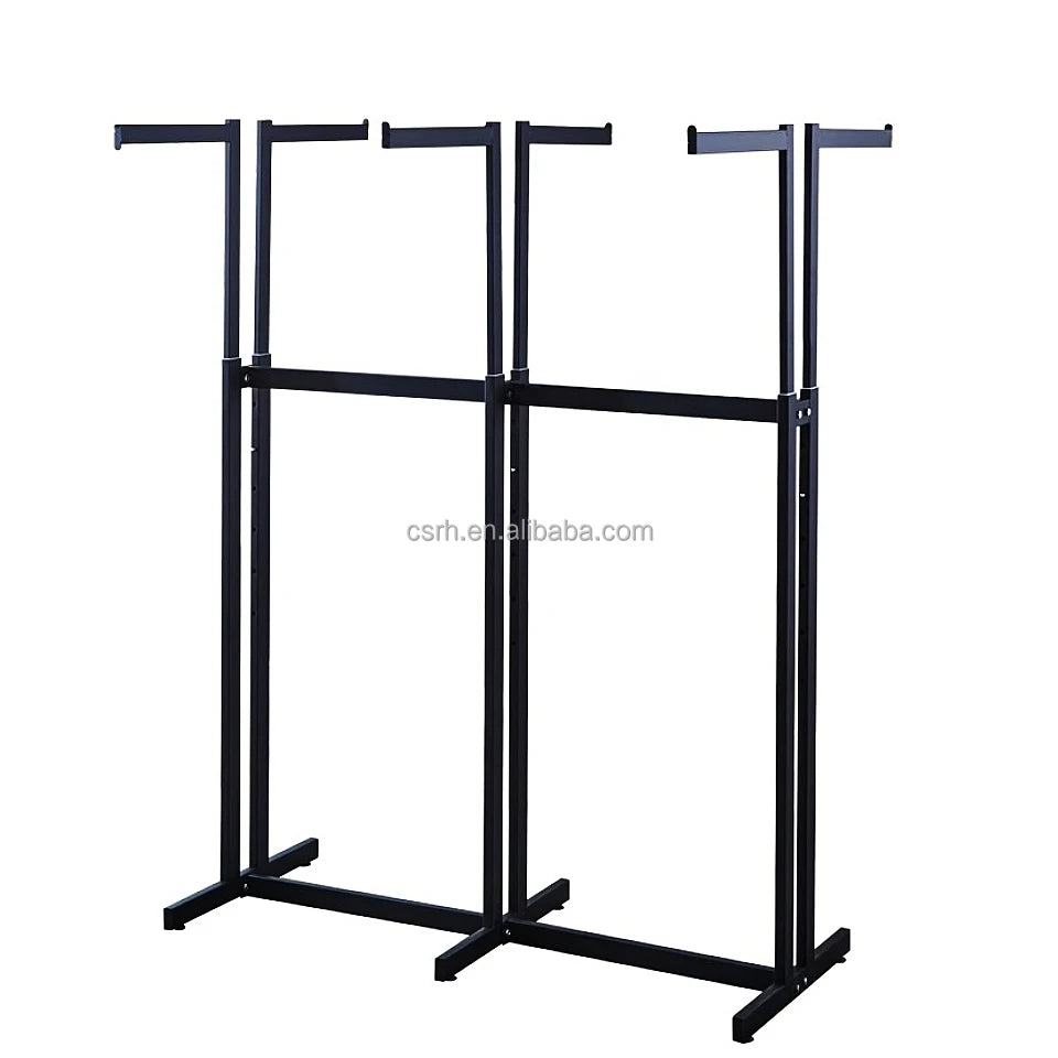 RH-GR-SP1-6  1160*500*1580mm  Six Arms Cloth Hanging Stand Adjusted Garment Display Rack