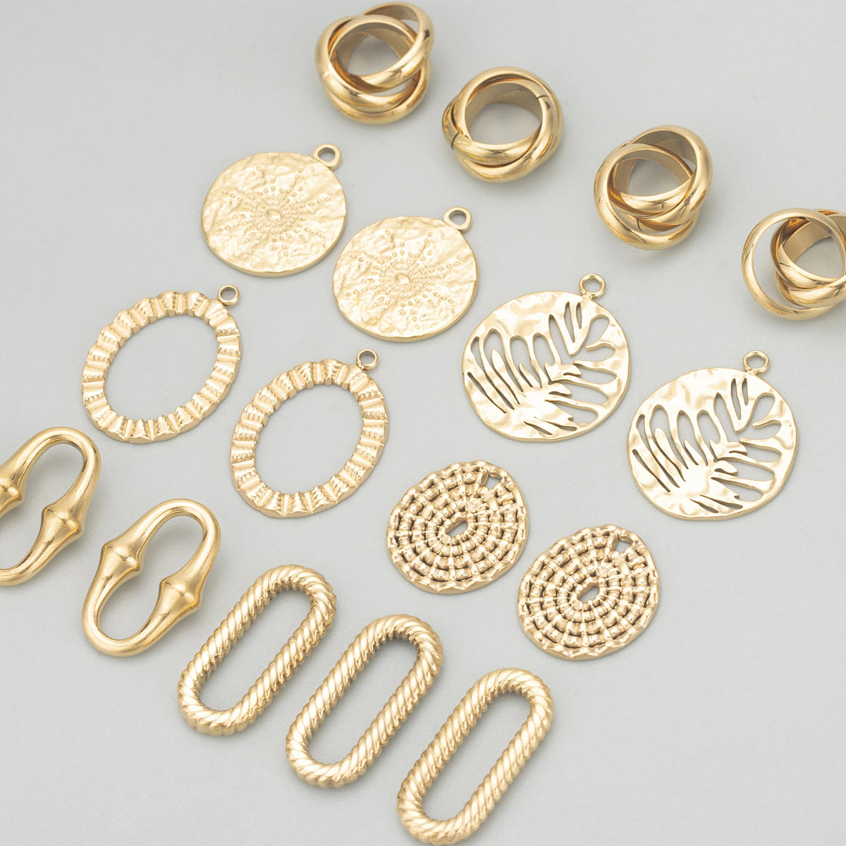 MD42 4pcs/ Lot 316L Stainless Steel Nickel-Free Jewelry Accessories Handmade Pendants & DIY Necklace Making Findings MegaBDM