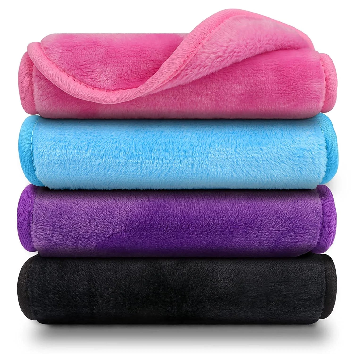 Wholesale Reusable Organic Microfiber Face and Eye Makeup Remover Cloth Private Label Hot Sell Woven Technics