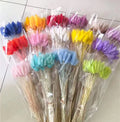 A-1101 Wholesale Home Decor Preserved Dried Flowers and Plants Pink White Rabbit Tail Bunch Natural Dried Bunny Tail Grass