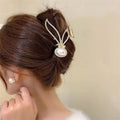 2023 New Year Animal Hair Grip Clip for Women Red Rabbit and Alloy Cartoon Rabbit Shark Claw New Arrival Metal Hair Claws