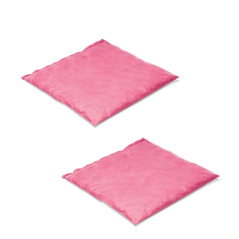 Hot Sale Oilspillpro CHA-P2050 20*25cm Hazardous Pink Meltblown Chemical Absorbent Boom Pillow Environmental Product