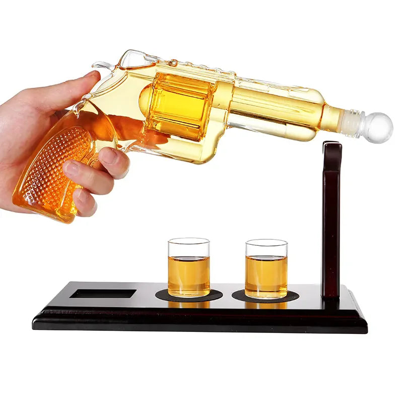 Factory Wholesale Whiskey Decanter Set for Party Glass Revolver Set for Household Custom Package