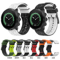 Eraysun Two Color Silicone Strap for Suunto 9 Smart Watch Men Women Silicone Sports Strap Replacement Smart Watch Accessories