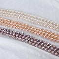7-8mm AAA Rice Pearl Bead String Strand Fresh Water Genuine Real Natural White pink Purple Freshwater Pearls