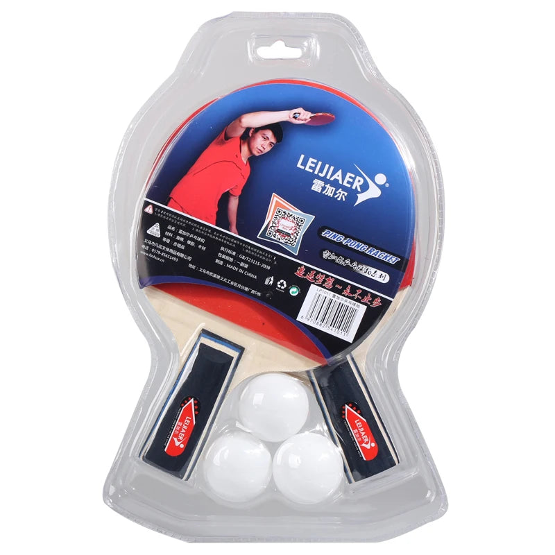 Leijiaer LP-1011 Pingpong Racket 7mm Wood Rackets Home and Out Door Practice Racket  Welcome Customized