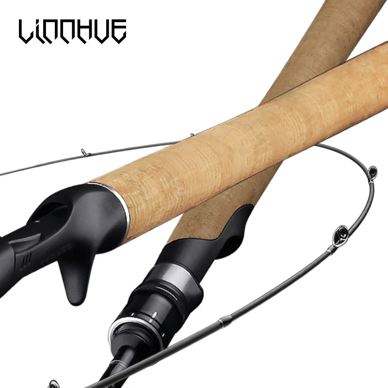 CHILENT Carbon Fishing Rod 1.68m 1.8m 1.98m 2.1m Lure 5g-40g Travel Ultra Light Spinning Baitcasting Lightweight Rod