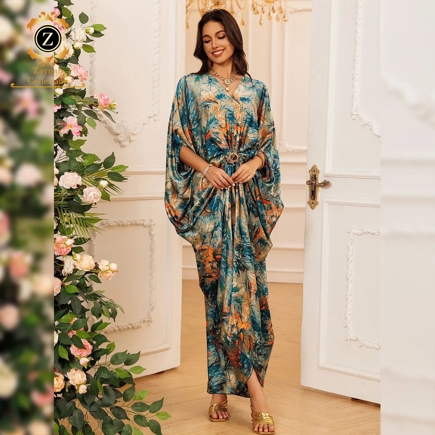 Zaynab Jalabiya Women Dress Abaya Wholesale Dubai Women Dress Wholesale Evening Abaya Women Muslim Dress