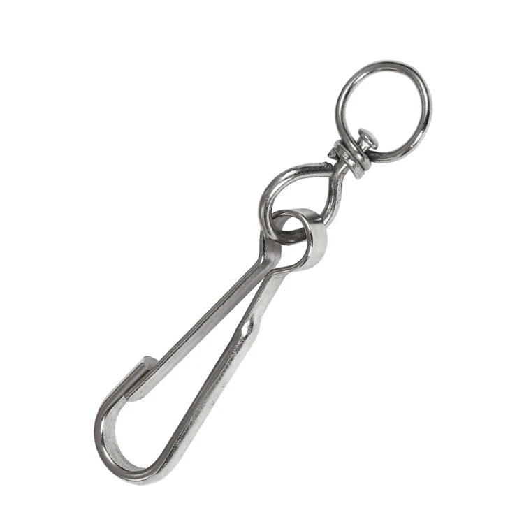 JRSGS Factory DIN5287 Form B Swivel Simplex Hooks Nickel Plated Carabiner Simple Hook for Connection