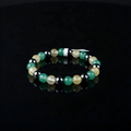 Fashion 8mm Adjustable Citrine Green Aventurine Hematite Stone Beaded Bracelets Jewelry Gifts for Women