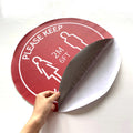 Decals Custom Advertising Waterproof Sticker Keep Social Distance Wait Floor Airport Subway Vinyl Ground Arrow Floor Sticker