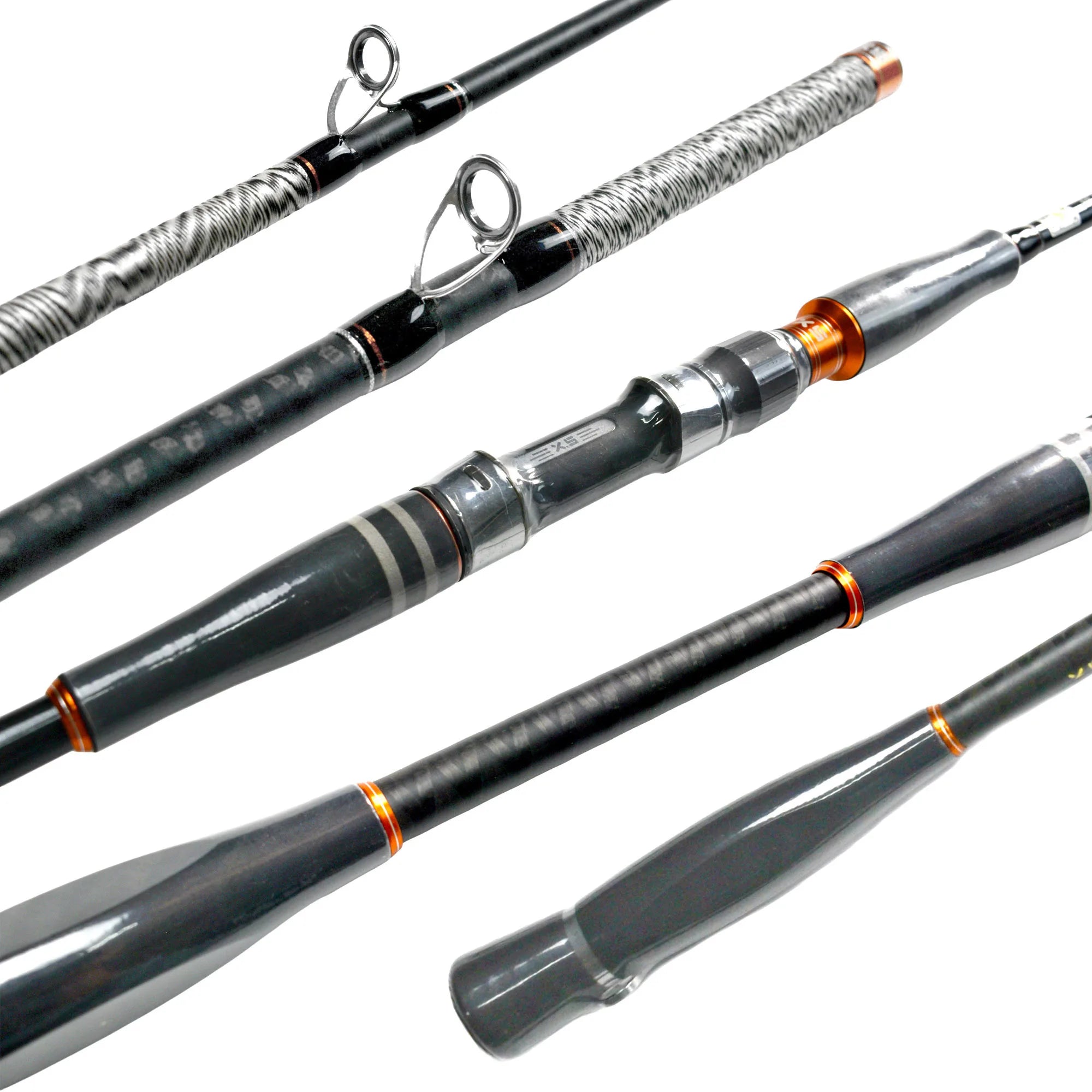 YJTY08 High Carbon 2.1m Saltwater Boat Rod for Saltwater Fishing Slow Action Casting Spinning with EVA Handle for Carp Bass fishing trolling rod