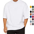 Prime Quality Custom Logo Heavy Weight Tshirts Plain T Shirt 100% Cotton Men Tshirt 280GSM Puff Print Oversized Blank T Shirts